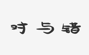 对与错中班社会教案模板8篇