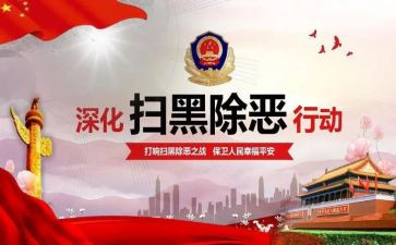 扫黑除恶2024年工作总结6篇