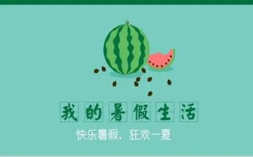 暑假方案的模板5篇